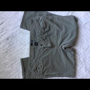 a.n.a. Cropped khaki green pants